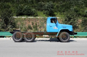 EQ240 Dongfeng Classic Truck Chassis–Dongfeng Blue Tip Buggy Chassis–6×6 Export-type Dongfeng Long Head Chassis