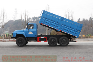 Dongfeng 170 hp 6*6 dump truck–6WD 2.5 tons off-road truck–Off-road cargo truck for export