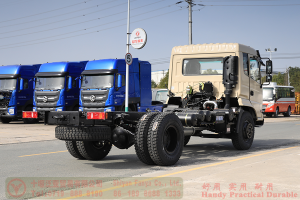 210 HP Rear Dual Tire Special Purpose Chassis–Dongfeng Flathead 4*2 Chassis–Off-road Truck Export Manufacturer