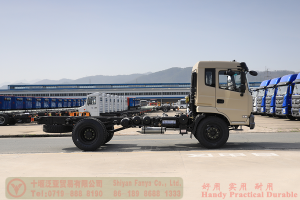 210 HP Rear Dual Tire Special Purpose Chassis–Dongfeng Flathead 4*2 Chassis–Off-road Truck Export Manufacturer
