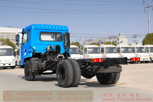 Dongfeng Flathead 4*2 Chassis–210 HP Rear Dual Tire Special Purpose Chassis–Off-road Truck Export Manufacturer