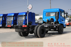 Dongfeng Flathead 4*2 Chassis–210 HP Rear Dual Tire Special Purpose Chassis–Off-road Truck Export Manufacturer