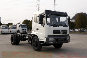 Dongfeng 210 HP Rear Dual Tire Special Purpose Chassis–Dongfeng Flathead 4*2 Chassis–Off-road Truck Export Manufacturer