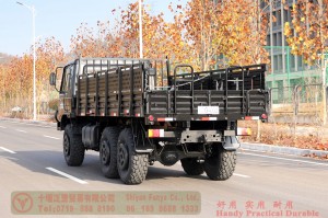 190 HP Flathead Diesel Off-road Truck–Dongfeng 6*6 Troop Carrier for civilian export–EQ2102 Dongfeng 6-wheel-drive Semi-Off-road Truck