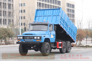 Dongfeng 170 hp 6*6 dump truck–6WD 2.5 tons off-road truck–Off-road cargo truck for export