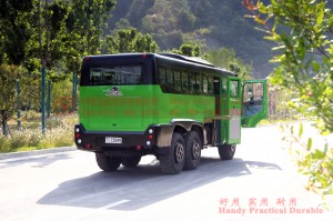 Dongfeng EQ2102 chassis modified off-road bus–Dongfeng 6×6 all-drive off-road bus