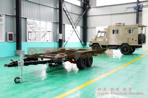 Dual Axle Independent Suspension Trailer RV Chassis– Customized Loading Drone Trailer Chassis–Australian Imported Electric Brake ການ​ແປງ​ຕົວ​ລົດ​ຕິດ​ແບບ​ພິ​ເສດ​ສຳລັບ​ລົດຈັກ