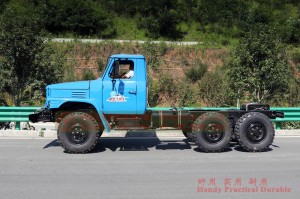 EQ240 Dongfeng Classic Truck Chassis–Dongfeng Blue Tip Buggy Chassis–6×6 Export-type Dongfeng Long Head Chassis