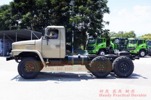 Dongfeng six wheel drive Classic EQ2082E6DJ Chassis – 6×6 Dongfeng 2.5 ton off-road vehicle conversion – standard without winch 240 long head truck chassis