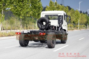 Dongfeng four-wheel-drive off-road truck chassis–4*4 off-road truck chassis for export– Dongfeng off-road truck production and modification manufacturers