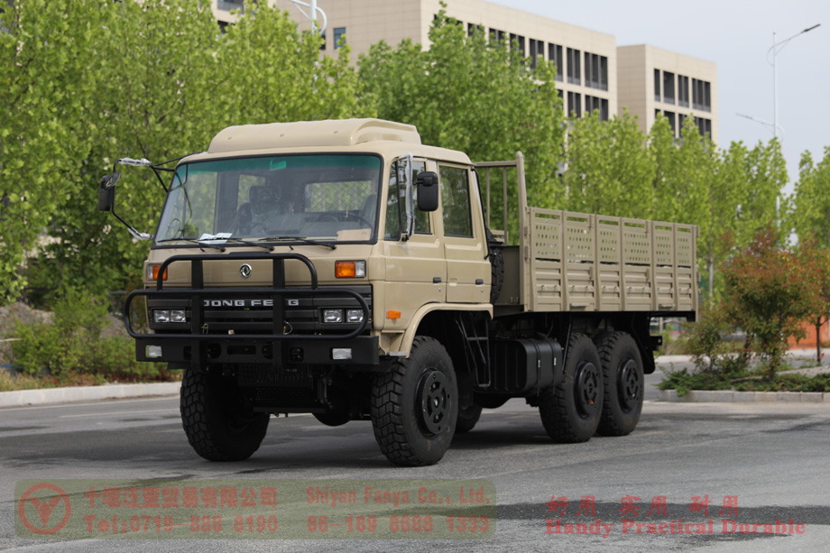 EQ2102 Dongfeng six-wheel-drive double-row dump truck-3.5-ton flathead diesel off-road vehicle–Dongfeng 6*6 troop-carrying vehicle for civilian exports