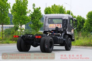 Dongfeng 210 HP Rear Dual Tire Special Off-road Chassis–Dongfeng Flathead 4*2 Chassis–Off-road Truck Export Manufacturer