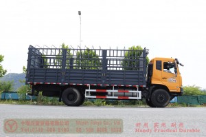 Dongfeng 260-horsepower Twin-Rear-Wheel Cage-Body Truck — Dongfeng Flat-Nose 4×2 Truck — Off-Road Truck Export Manufacturer