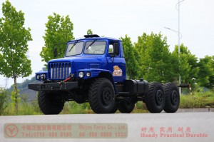 Dongfeng EQ2100 six-wheel-drive off-road chassis – 6×6 pointed EQ245 troop-carrying truck chassis for export – long head 190 hp military vehicle special conversion