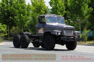Dongfeng long head double-glass diesel truck chassis –EQ240 four-ton civilian off-road truck chassis–EQ2082 pointed Y25 off-road troop-carrying vehicle chassis