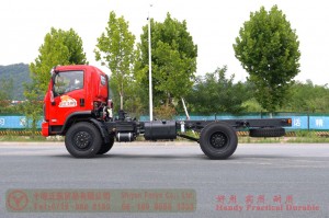 Dongfeng 4*4 flathead Fire truck Chassis–170hp diesel off-road truck Chassis–Custom Chassis Export Manufacturer