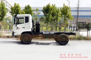 Dongfeng four-wheel-drive off-road truck chassis–4*4 off-road truck chassis for export– Dongfeng off-road truck production and modification manufacturers