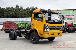 4*2 Dongfeng 140hp light truck chassis – 10 tons small diesel truck for export – customized left/right rudder commercial model small micro truck conversion plant
