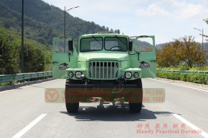 Dongfeng EQ2100E6DJ long head diesel chassis – 6*6 Dongfeng off-road truck chassis for export – export type six wheel drive tip off-road chassis conversion