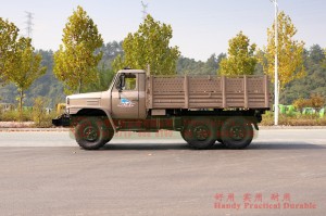 Dongfeng 25Y Pointed Buggy with Winch–Champagne Color 170 HP Long Head Truck–Export EQ2082 Two and a Half Ton Troop Carrier