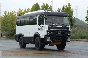 Dongfeng bus with bumper bar–Dongfeng 4*4 bus–190 hp city commuter bus–Dongfeng 21-seat bus