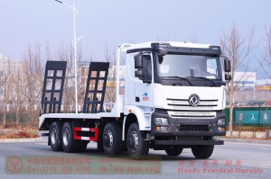 Dongfeng 500hp flatbed truck–Dongfeng 8*4 flatbed truck–Dongfeng 10-meter flatbed truck