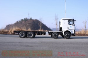Dongfeng 8*4 flatbed truck chassis–Dongfeng 10 meters flatbed truck chassis–30 tons of special truck chassis conversion