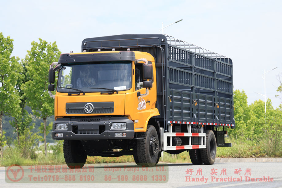 Dongfeng 260-horsepower Twin-Rear-Wheel Cage-Body Truck 