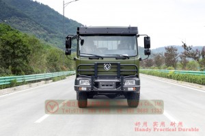 190hp flat bed truck custom– 6×6 off-road special truck manufacturer– upgraded Dongfeng six-wheel drive EQ2102 truck
