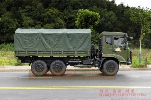 260hp flat bed truck customization–Dongfeng all-wheel drive off-road transport truck–upgraded Dongfeng six-wheel drive truck