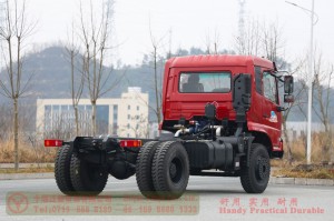 Dongfeng 210 HP Rear Dual Tire Special Off-road Chassis–Dongfeng Flathead 4*2 Chassis–Off-road Truck Export Manufacturer
