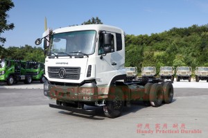 Dongfeng three axle truck 25 tons chassis – 280 hp export heavy duty truck chassis – 7 meters rear eight wheel truck chassis conversion manufacturers