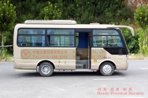 Dongfeng 19 ဆံ့ နိုင်ငံဖြတ်ဘတ်စ်- တင်ပို့ရန်အတွက် လုပ်ငန်းသုံး မြို့ပြနှင့် ကျေးလက်အလတ်စား ဘတ်စ်ကားများ- Dongfeng 4*2 19 ဆံ့ ဘတ်စ်ကားများ