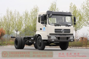 Dongfeng 210 HP Rear Dual Tire Special Off-road Chassis–Dongfeng Flathead 4*2 Chassis–Off-road Truck Export Manufacturer