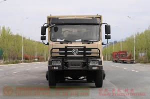 Dongfeng 6*6 Dump Truck–260 HP Rear Dual Tire Truck–Higher Railing Off-road Truck for Export