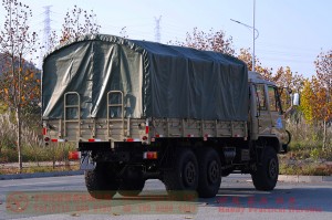 EQ2102 Dongfeng six-wheel-drive double-row truck-3.5-ton flathead diesel off-road vehicle–Dongfeng 6*6 troop-carrying vehicle for civilian exports