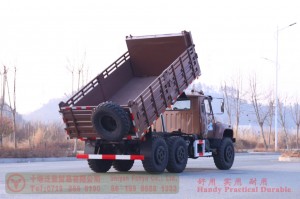 190 hp 6*6 dump truck–6WD3.5 tons off-road truck–Off-road cargo truck for export
