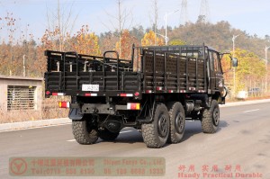 190 HP Flathead Diesel Off-road Truck–Dongfeng 6*6 Troop Carrier for civilian export–EQ2102 Dongfeng 6-wheel-drive Semi-Off-road Truck