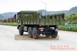 190hp flat bed truck custom– 6×6 off-road special truck manufacturer– upgraded Dongfeng six-wheel drive EQ2102 truck