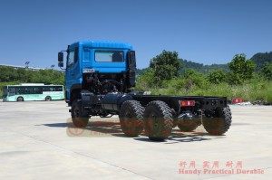 Dongfeng 6×6 Off-road Heavy Duty Special Purpose Vehicle Chassis–375HP Dongfeng Heavy Duty Truck Three Axle Vehicle–Off-road Long Distance Truck Chassis Conversion