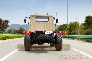4×4 pointed EQ2070 upgraded chassis – new 4WD 140 double axle off-road special truck – all-wheel-drive 190 hp cargo transportation manufacturer