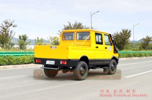 4WD Iveco short head double row minivan-3 tons of small 6-passenger off-road truck-classic Iveco 2045 conversion model