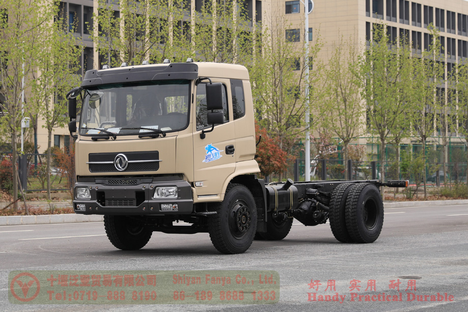 Dongfeng 210 hp sprinkler chassis–Dongfeng Flathead 4*2 Chassis–Off-road Truck Export Manufacturer