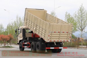 Dongfeng 260 HP 6*6 Dump Truck–Dongfeng Rear Dual Tire Dump Truck–Higher Railing Off-road Truck for Export