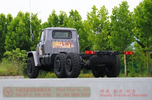 Dongfeng EQ2100 six-wheel-drive off-road chassis – 6×6 pointed EQ245 troop-carrying truck chassis for export – long head 190 hp military vehicle special conversion