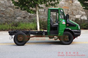 NJ2045 Small long head off-road chassis–NJ2045 Iveco 4WD conversion–Customized 4×4 short head truck for export