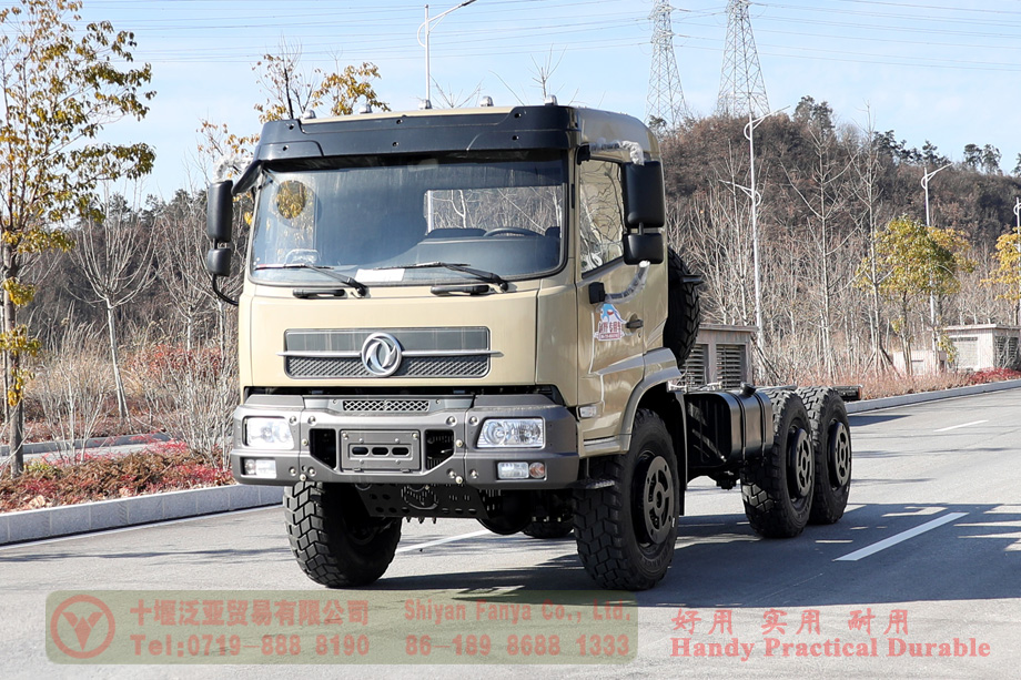 Dongfeng ຂັບຫົກລໍ້ 210 hp ຍານພາຫະນະ off-road chassis–Dongfeng 6*6 off-road chassis–Dongfeng flathead ແຖວເຄິ່ງ off-road ລົດພິເສດ chassis
