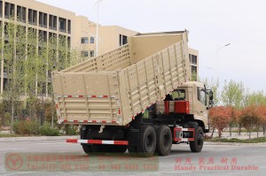 Dongfeng 260 HP 6*6 Dump Truck–Dongfeng Rear Dual Tire Dump Truck–Higher Railing Off-road Truck for Export