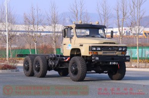 Dongfeng longhead diesel truck chassis –Dongfeng 260hp civilian off-road truck chassis–off-road troop-carrying vehicle chassis export