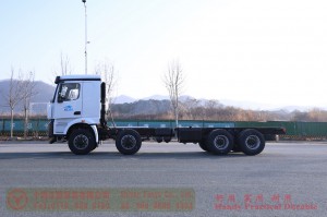 Dongfeng 8*4 flatbed truck chassis–Dongfeng 10 meters flatbed truck chassis–30 tons of special truck chassis conversion